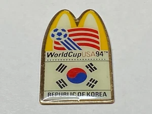 Old McDonalds 1994 World Cup Soccer USA Lapel Pin Team Republic South Korea Flag - Picture 1 of 2