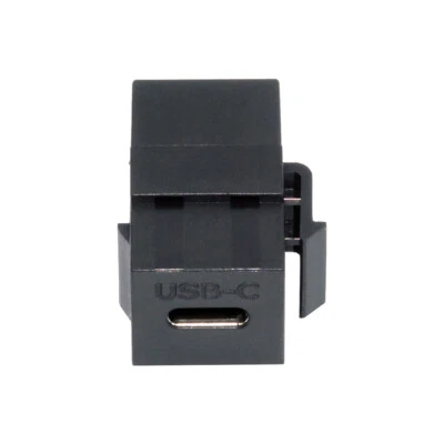 CY USB-C Female to Type-C Female Keystone Extension Adapter for Wall Plate Panel - Image 1 of 4