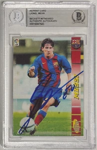 Signed Lionel Messi #71 BIS Barcelona Argentina Reprint Rookie Beckett BAS Auto - Picture 1 of 2