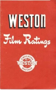 Brochure - Weston - Photographic Film Plate Emulsion Ratings - Booklet (CB350) S - Bild 1 von 1