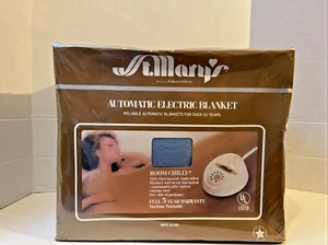 New NOS St. Mary's Electric Full Size Blanket Ocean Blue Acrylic 72"x84" Vintage - Picture 1 of 7