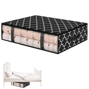 Under Bed Storage Containers Large Capacity Underbed Storage Boxes Foldable - Picture 1 of 9
