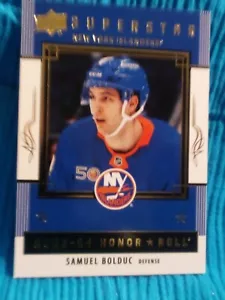 Samuel Bolduc 2023 Upper Deck Series 2 Hockey Superstar Honor Roll HR68 - Foto 1 di 1