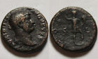 Rzadka oryginalna starożytna rzymska duża moneta AE As Hadrian 138AD Roma włócznia Cornucopiae