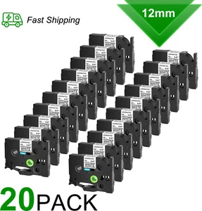 Paquete de 20 cintas de etiqueta Brother compatibles TZE-231 de repuesto laminadas estándar de 12 mm - Imagen 1 de 22
