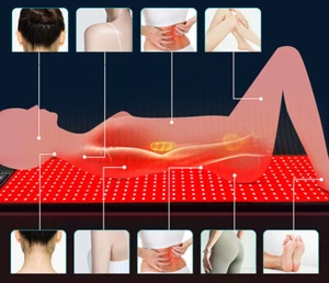 Tappetino yoga terapia luce rossa 660nm 850nm LED salute relax corpo infrarossi - Foto 1 di 11