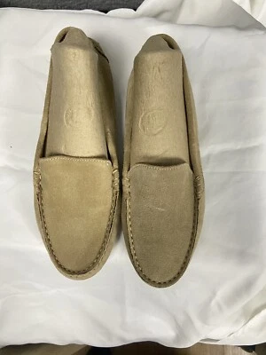 M. Gemi Piping Tab suede leather Felize Driving Loafer Us 6.5/36.5 tan slip on - Image 1 of 4