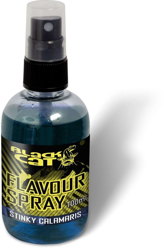 Black Cat Flavour Spray Stinky Calamaris 100ml Wallerspray Lockstoff Wels Waller - Bild 1 von 1
