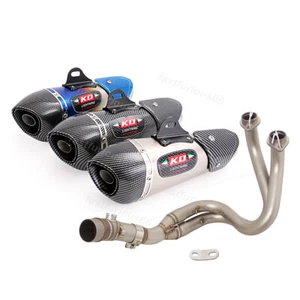 For Kawasaki EX650F ER-6F ER-6N 2012-2023 Exhaust System Header Pipe Muffler Tip - Picture 1 of 12