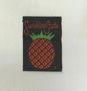 VINTAGE  MATCHBOX  SEW ON CLOTH PATCH / SUNSHINE STATE  No.9  Brand New #mb9 - Bild 1 von 2