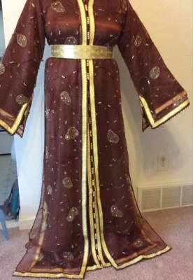 2 piezas caftán marroquí Sfifa caftán Foto 1 de 4