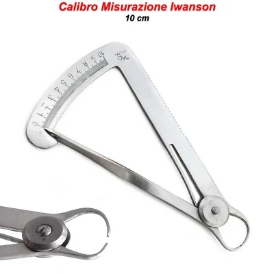 MEDSPO Calibro Unghie Iwanson Misurazione Pinza a Molla Cera Metallo Ortodonzia Dentale