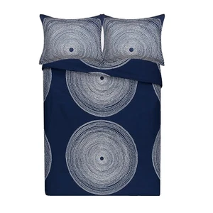 MARIMEKKO Duvet Cover Set Smooth Cotton Percale Bedding with Matching Sham, L... - Picture 1 of 2
