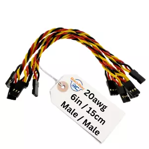 BackBayRC - 6in 20awg Male / Male Universal Servo Extensions - Picture 1 of 4