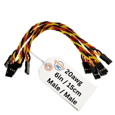 BackBayRC - 6in 20awg Male / Male Universal Servo Extensions - Image 1 of 4