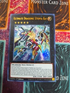 Yu-Gi-Oh! TCG Ultimate Dragonic Utopia Ray LIOV-EN039 Ultra Rare 1st Edition NM - Picture 1 of 4