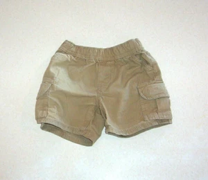 Pantalones cortos de algodón caqui bronceado oscuro Infant Boy's Place EST 1989 6-9 meses - Imagen 1 de 2