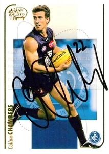 Signed 2005 CARLTON BLUES AFL Card CALLUM CHAMBERS - Picture 1 of 2