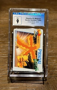 Pikachu vs Magmar Bandai Carddass (1998) CGC nuovo di zecca 9 - Foto 1 di 2