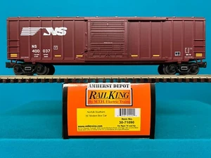 30-71090 MTH Railking Norfolk Southern 50' Modern Box Car 0/027 NS New - Picture 1 of 1