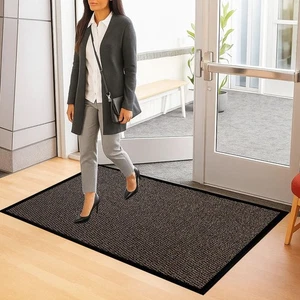 Large Non Slip Rubber Back Door Mat Barrier Hallway Kitchen Floor Rug Heavy Duty - Picture 1 of 5