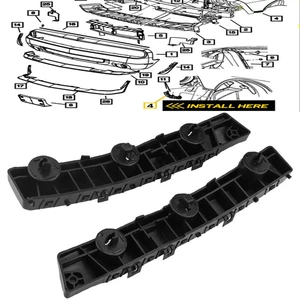 Bumper Bracket For 2014-2019 Nissan Rogue Side Cover Reinforcement Left & Right - Picture 1 of 14