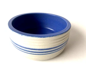 Handgefertigt Keramik Hundenapf Kringel blau beige Einzelstücke Gr. S 0,5L DT261 - Bild 1 von 7