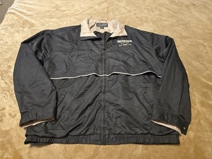 Cutter & Buck Weather Tec Black/Tan XL Full Zip Jacket Pockets Chevy/Jeep Logo - Picture 1 of 20