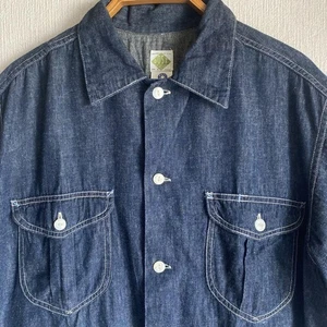 Post O'Alls Chambray Work Shirt M Soft Fabric Rare - Picture 1 of 4