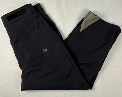 Calça capri feminina Ibex pequena cinza náilon ao ar livre caminhada caminhada - Imagem 1 de 4