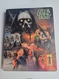 CITY OF THE LIVING DEAD 1980 ARROW BLU LIMITED STEELBOOK - OOP FULCI GORE - Picture 1 of 3