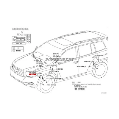 895430E080 OEM AISIN ABS Wheel Speed Sensor Front Left for 2010-2015 LEXUS RX350 - Image 1 of 4