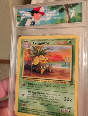 Exeggutor Pokemon 2000 Base Set 2 39/130 Graded 7 - Image 1 of 2