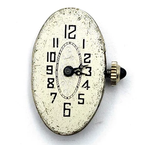 Antiguo Reloj Deco NERNY Suizo 17 Joyas Reloj Movimiento Grande Ovalado FUNCIONANDO #W604 - Imagen 1 de 2