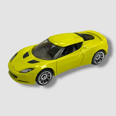 Matchbox 2008 Lotus Evora 1:60 Neon Yellow taken from 2021 MBX Exotic NEW Loose - Image 1 of 4