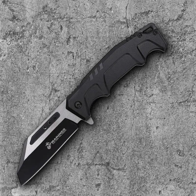 Cuchillo Plegable Asistido United Cutlery Hoja de Acero 3.38" Mango de Aluminio Negro Foto 1 de 2