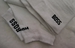 New trainers Hugo Boss 3 pack ladies girl boy socks Uk 3-7 EUR 36-40 all white - Picture 1 of 1