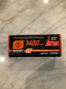 Spektrum SPMX142S30H2 1400mAh 2S 7.4V 30C Smart G2 Rechargeable LiPo Battery - Picture 1 of 3