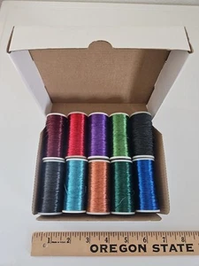 LOT OF 10 Spools of Metallic Thread and Braid for Needlepoint Needlework NIB #1 - Picture 1 of 4