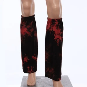 1 par de fundas para piernas y pies estilo hottie calcetines hasta la rodilla fiesta accesorios tie-dye suaves - Imagen 1 de 9