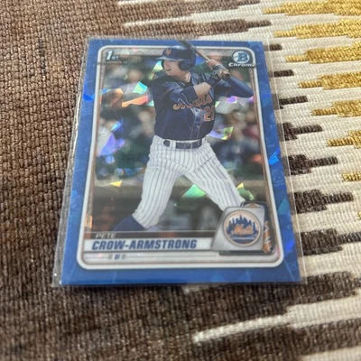 2020 Bowman Chrome Draft Sapphire Edition - Pete Crow-Armstrong #BD-72 (RC)🔥 - Image 1 of 2