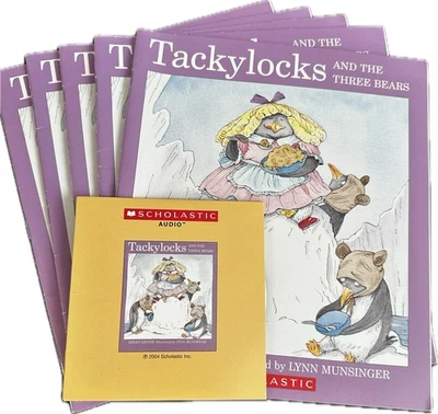 Tackylocks And The Three Bears 5 Books & Audio CD Scholastic Listening Center - Image 1 of 4