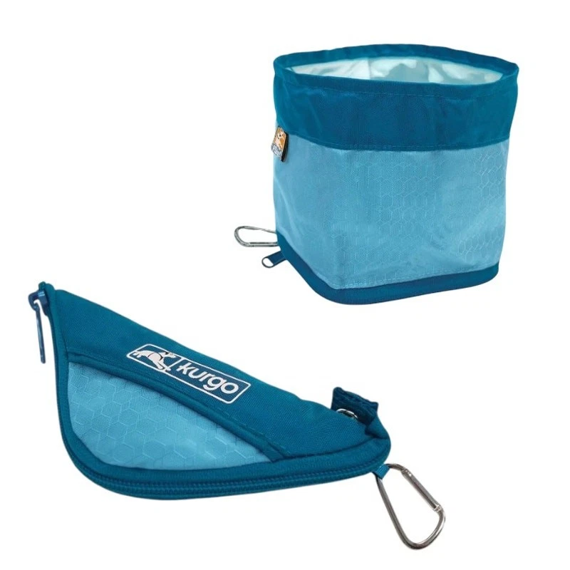 Kurgo Zippy Bowl Plegable Viaje Perro Cuenco Comida para Mascotas Agua Cuenco Portátil NUEVO Foto 1 de 4