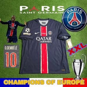 🇫🇷 Nike PSG Ousmane Dembele #10 2024/2025 Home Jersey Champions League Final - Picture 1 of 18