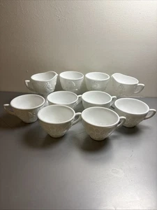 Set Vintage Milchglas geerntete Trauben Muster  - Bild 1 von 8