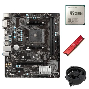 Kit Scheda Madre MSI A320M-A PRO + Cpu Ryzen 5 1600 + Ram 16GB DDR4 Dissipatore - Bild 1 von 7