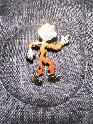 Vintage 1950's Ready Kilowatt Gold Tone & Red Enamel Advertising Lapel Pin - Image 1 of 4