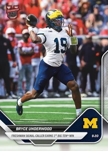 Bryce Underwood Michigan 2025-26 Bowman U NOW Football Card 15 Presale - Bild 1 von 2