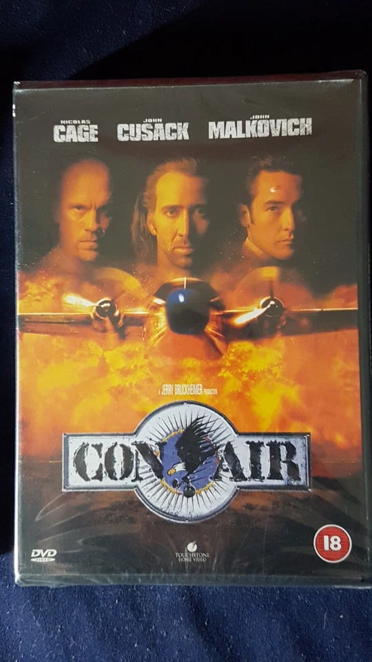 CON AIR DVD Nicolas Cage, John Malkovich, Cert 18 Run Time 111 Mins ,region 2  - Image 1 of 1