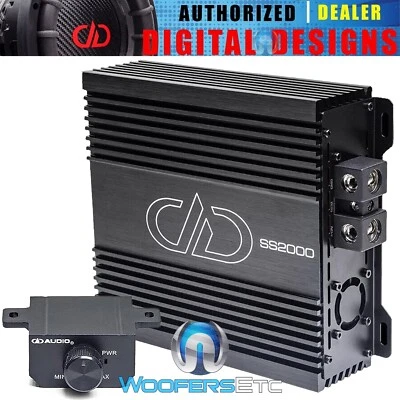 DIGITAL DESIGNS DD AUDIO SS2000 AMP 2000W RMS MONOBLOCK SUBWOOFERS BASS SPEAKERS AMPLIFIER NEW